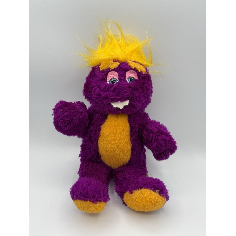 Rare Vintage Mr. Munch Pizza Time Theatre Purple Plush Chuck E Cheese 15"